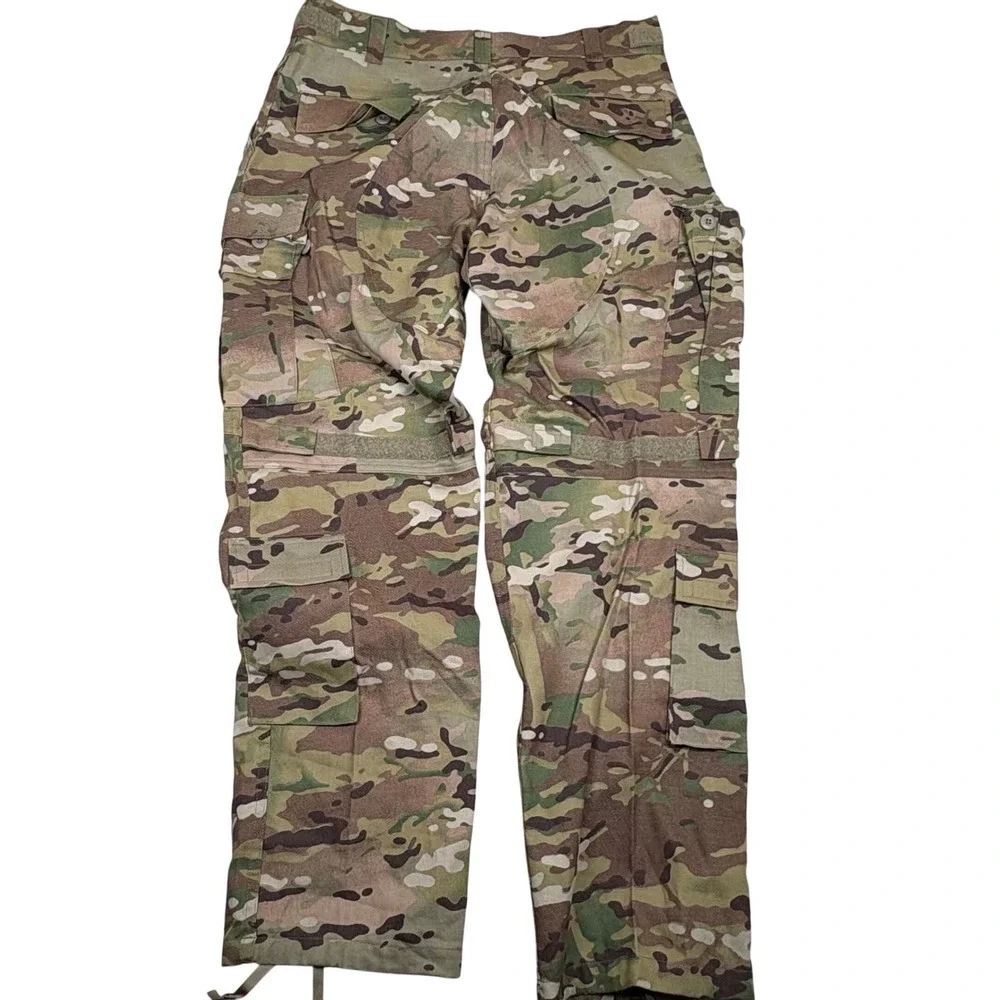 Army Combat Pants Mens Lg Long Flame Resistant Camo Cargo Knee Pad Slot Military